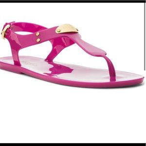 Michael Kors pink jelly sandals